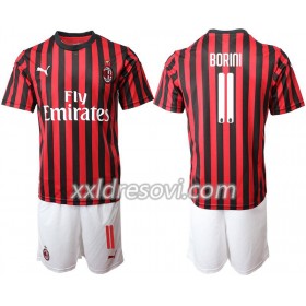 AC Milan BORINI 11 Domaći Dječji Komplet Dresovi za Nogomet 2019-2020 (+ kratke hlače)